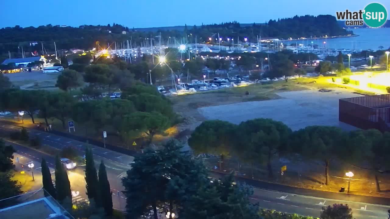 Portorož Live Webcam – view of the marina and tennis courts