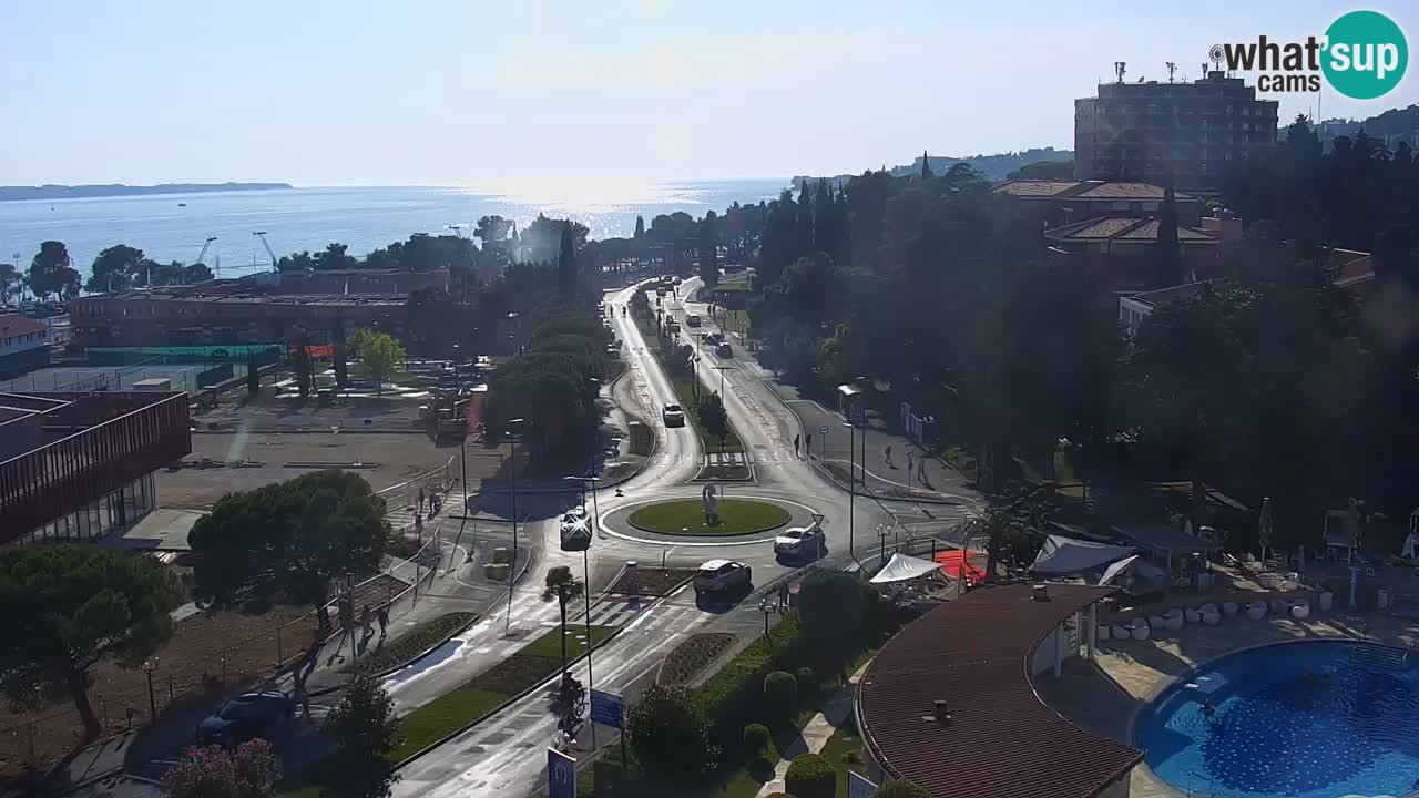 Portorose Live Webcam – vista sulla marina e i campi da tennis