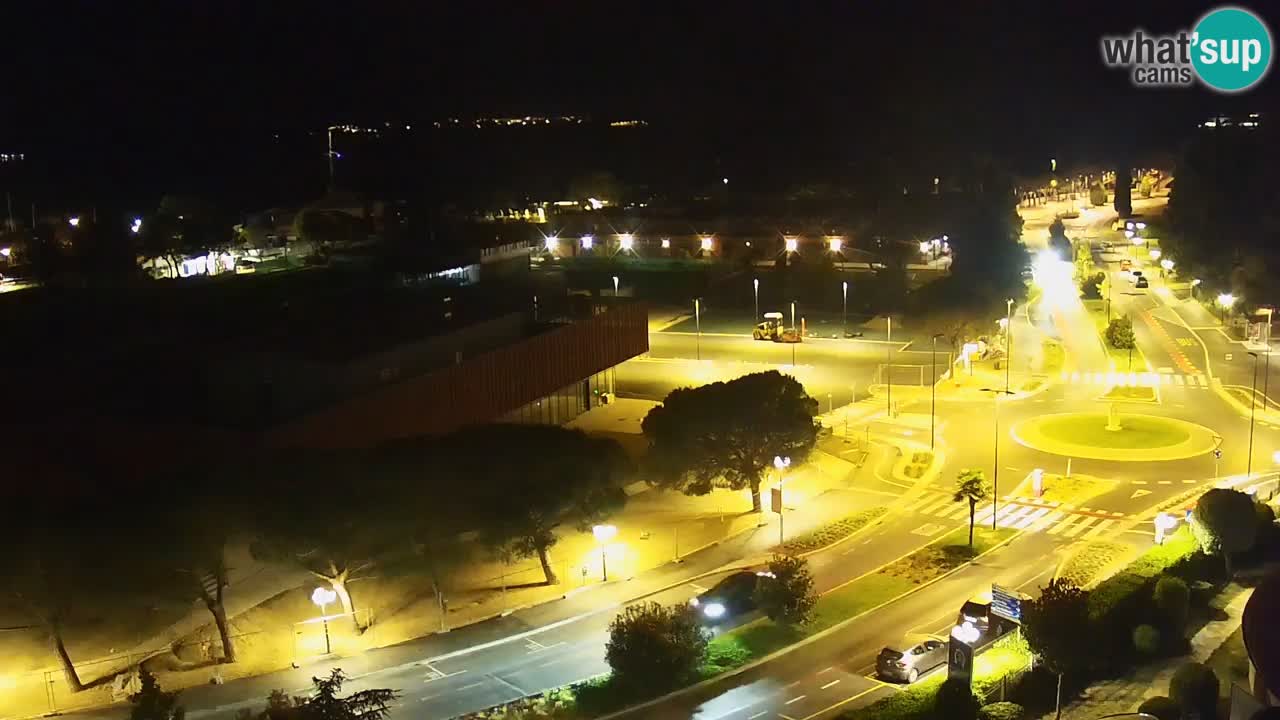 Portorož Live Webcam – view of the marina and tennis courts