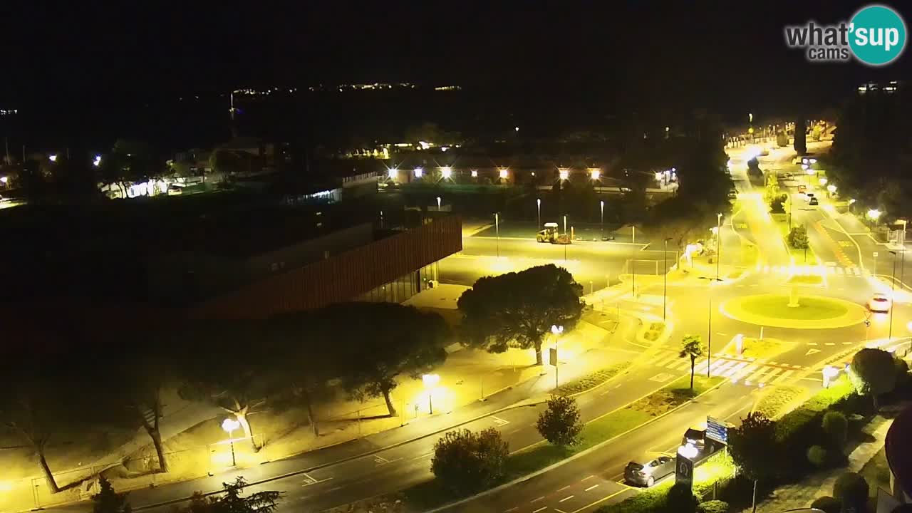 Portorož Live Webcam – view of the marina and tennis courts