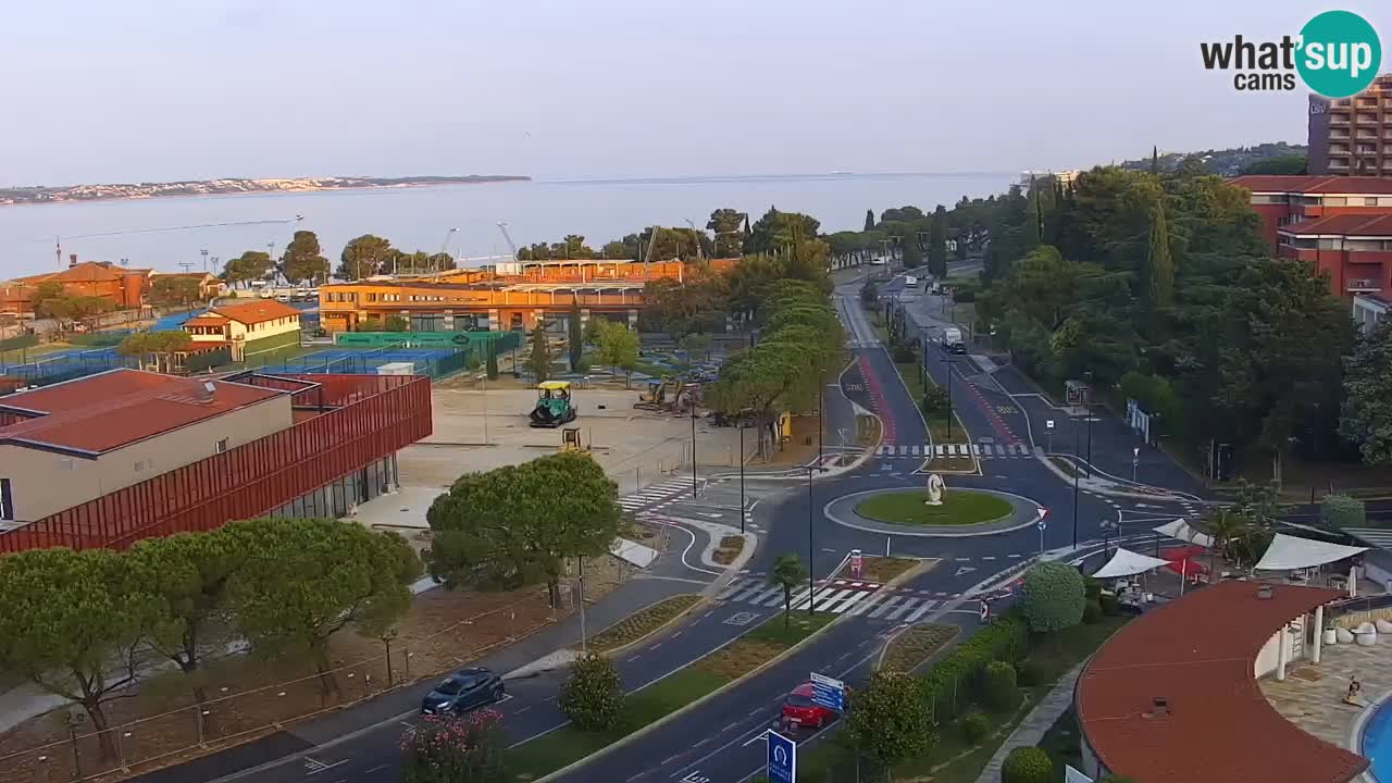 Marina di Portorose e il golfo di Piran