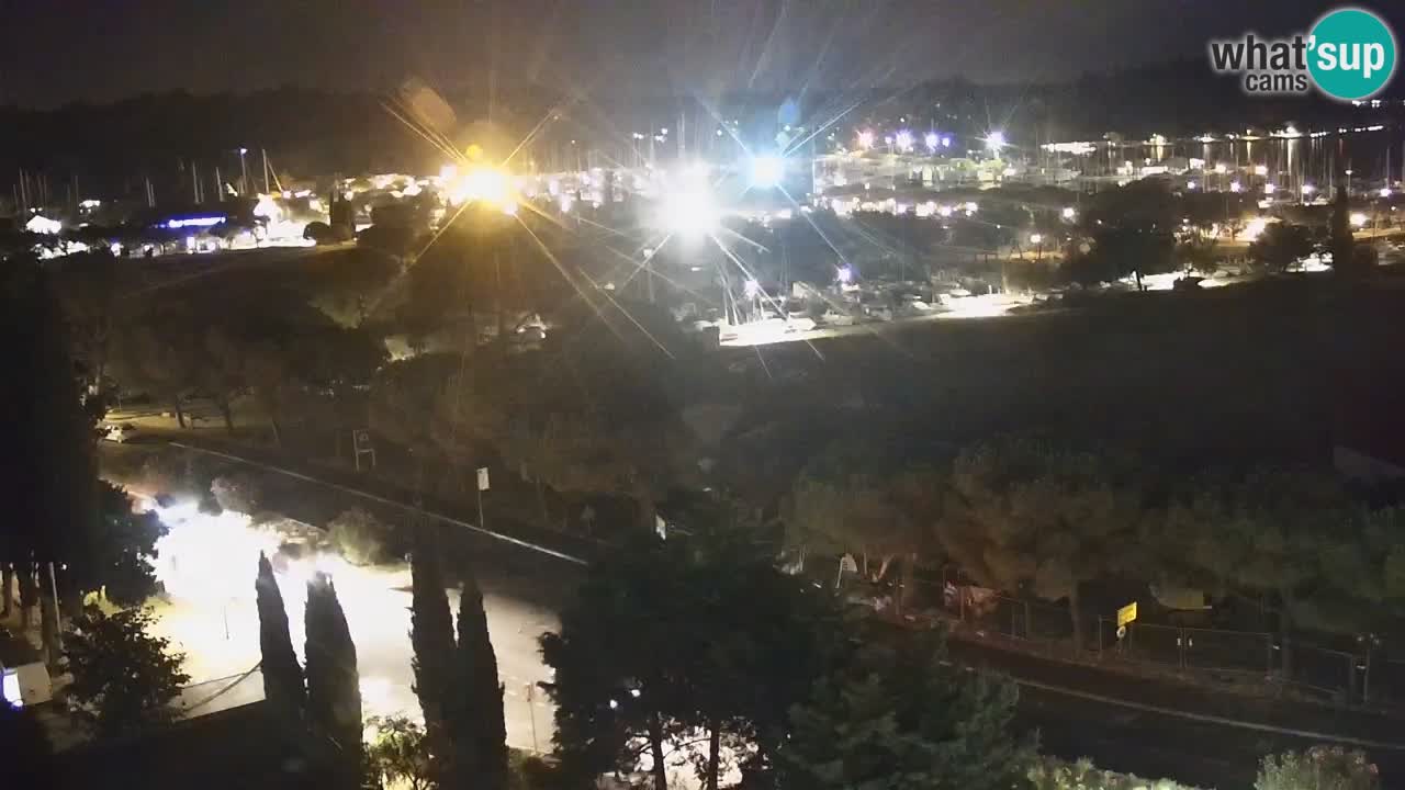 Portorož Live Webcam – view of the marina and tennis courts
