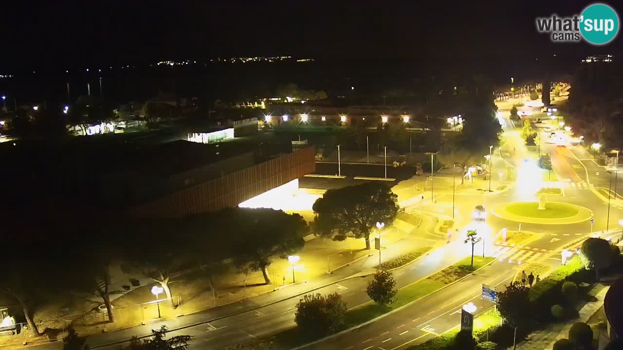 Portorož Live Webcam – view of the marina and tennis courts