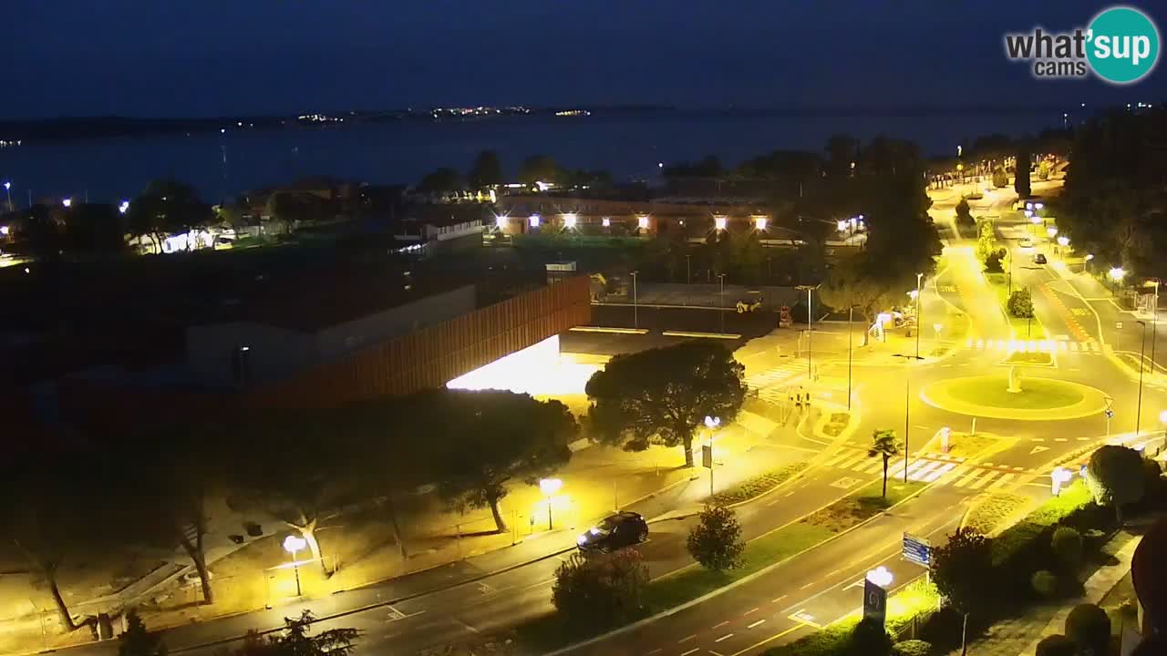 Portorož Live Webcam – view of the marina and tennis courts