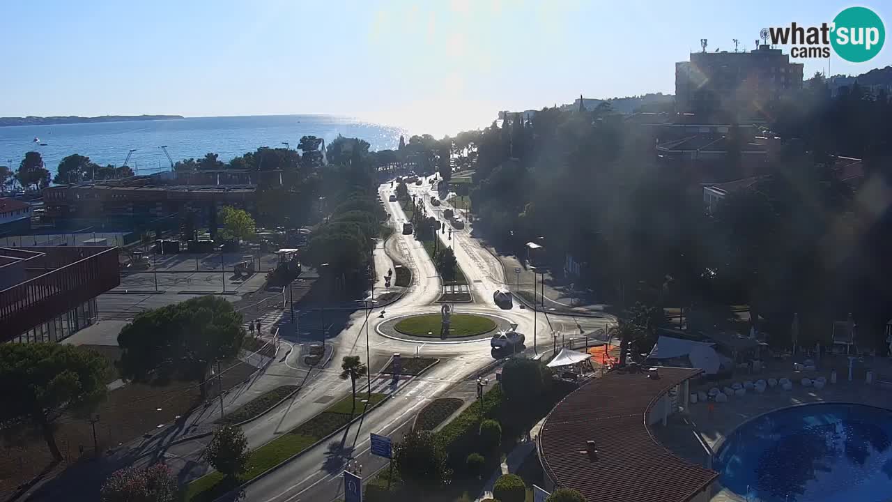 Portorose Live Webcam – vista sulla marina e i campi da tennis