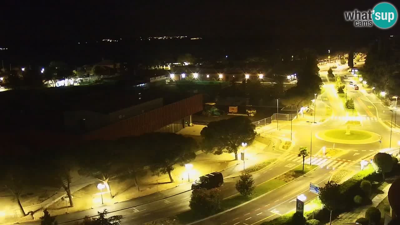 Portorož Live Webcam – view of the marina and tennis courts