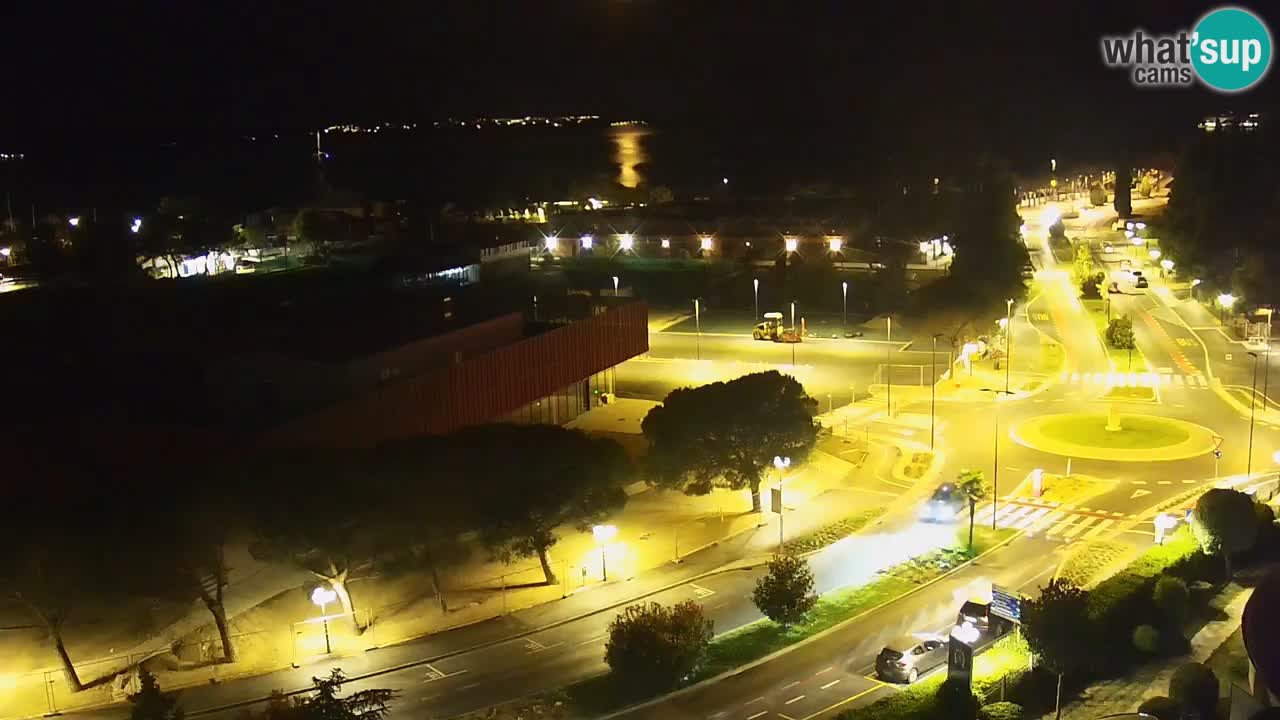 Portorož spletna kamera – pogled na marino in teniška igrišča