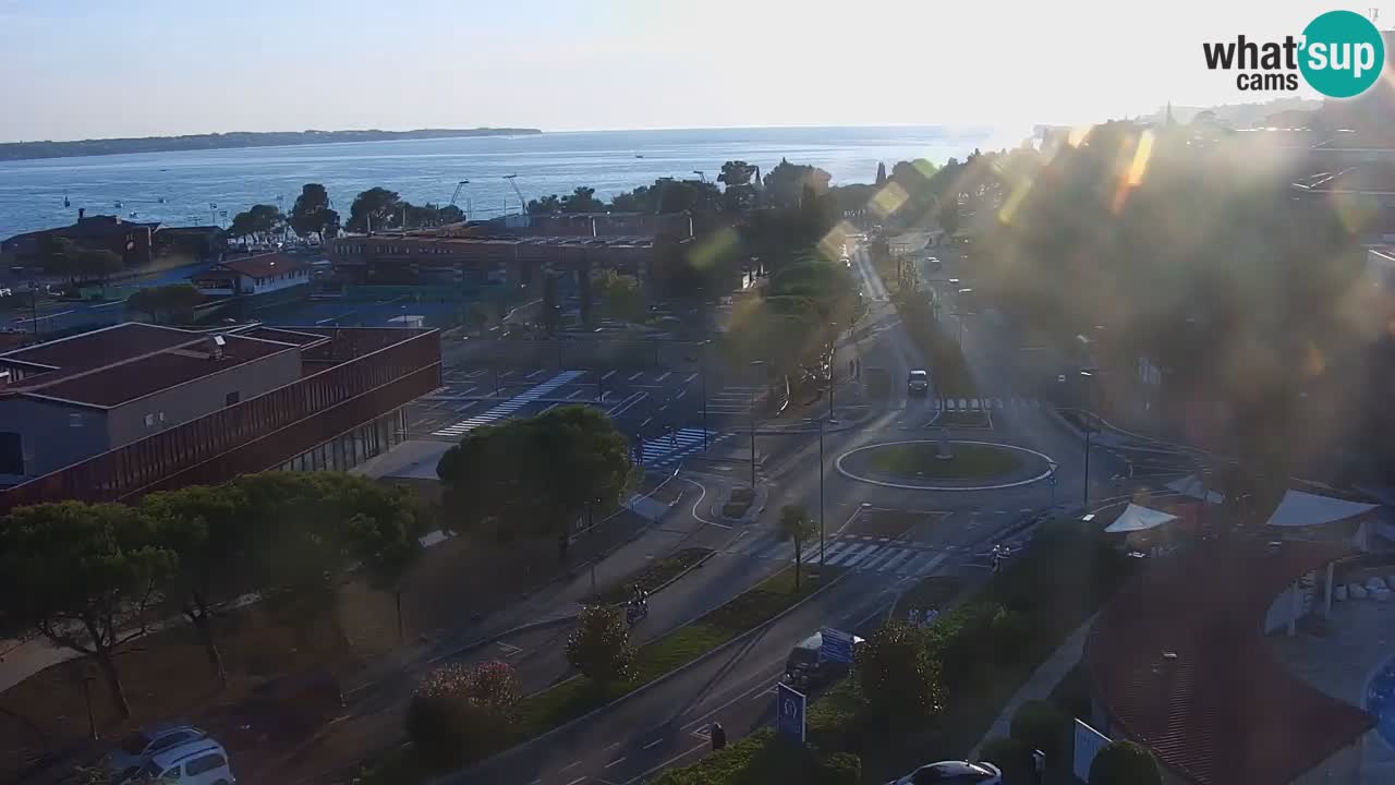 Portorose Live Webcam – vista sulla marina e i campi da tennis