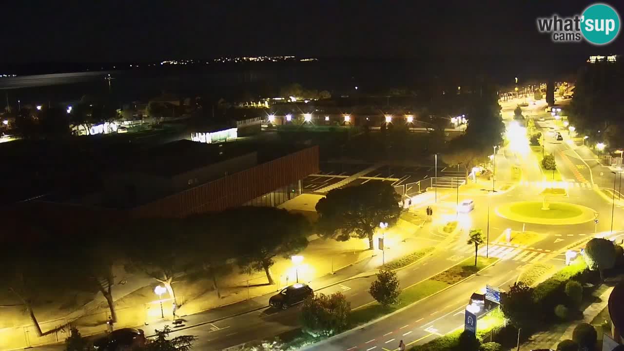 Portorose Live Webcam – vista sulla marina e i campi da tennis