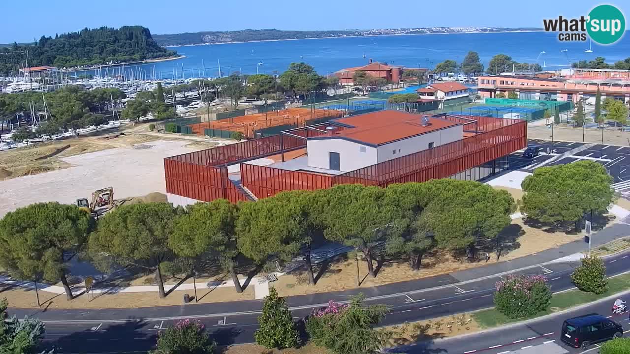 Portorose Live Webcam – vista sulla marina e i campi da tennis