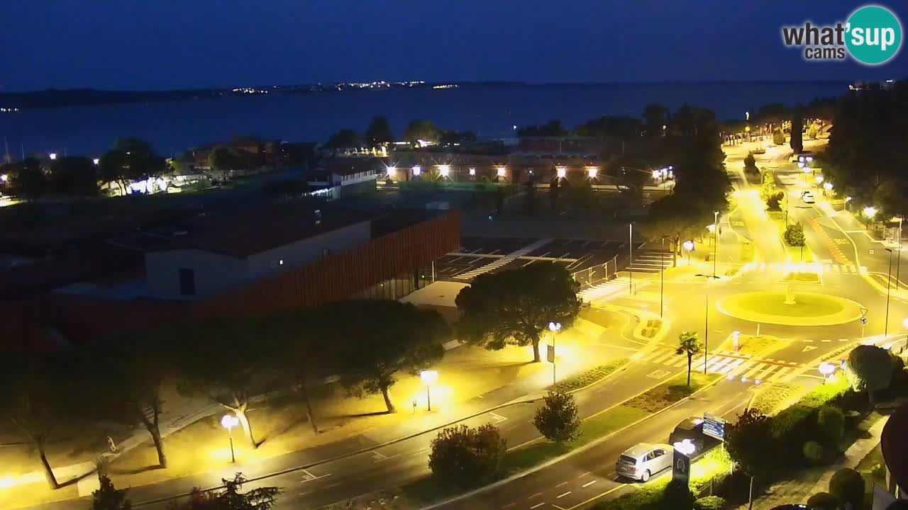 Portorož Live Webcam – view of the marina and tennis courts