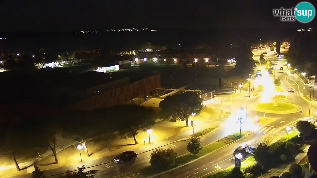 Portorož Live Webcam – vue sur la marina et les courts de tennis