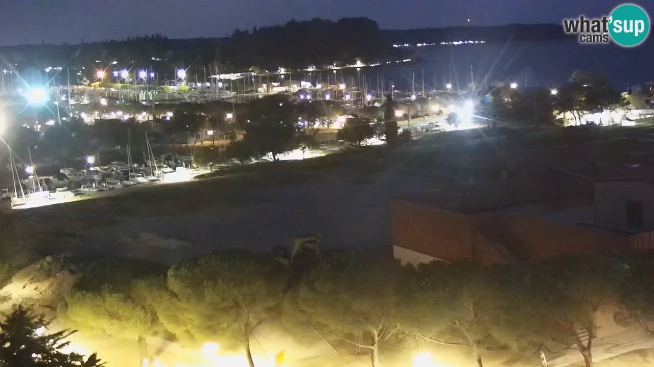 Portorož Webcam – Blick auf den Yachthafen und die Tennisplätze