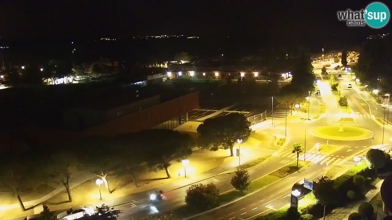 Portorož Webcam – Blick auf den Yachthafen und die Tennisplätze