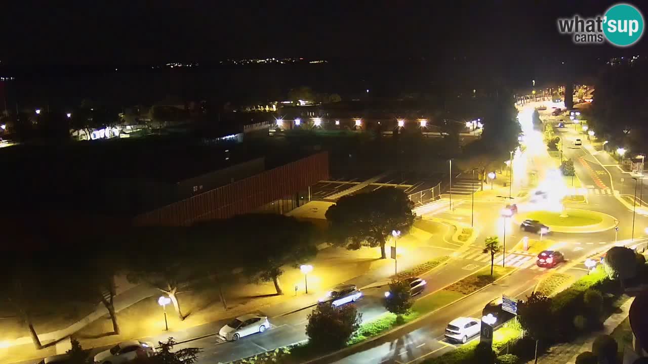 Portorose Live Webcam – vista sulla marina e i campi da tennis
