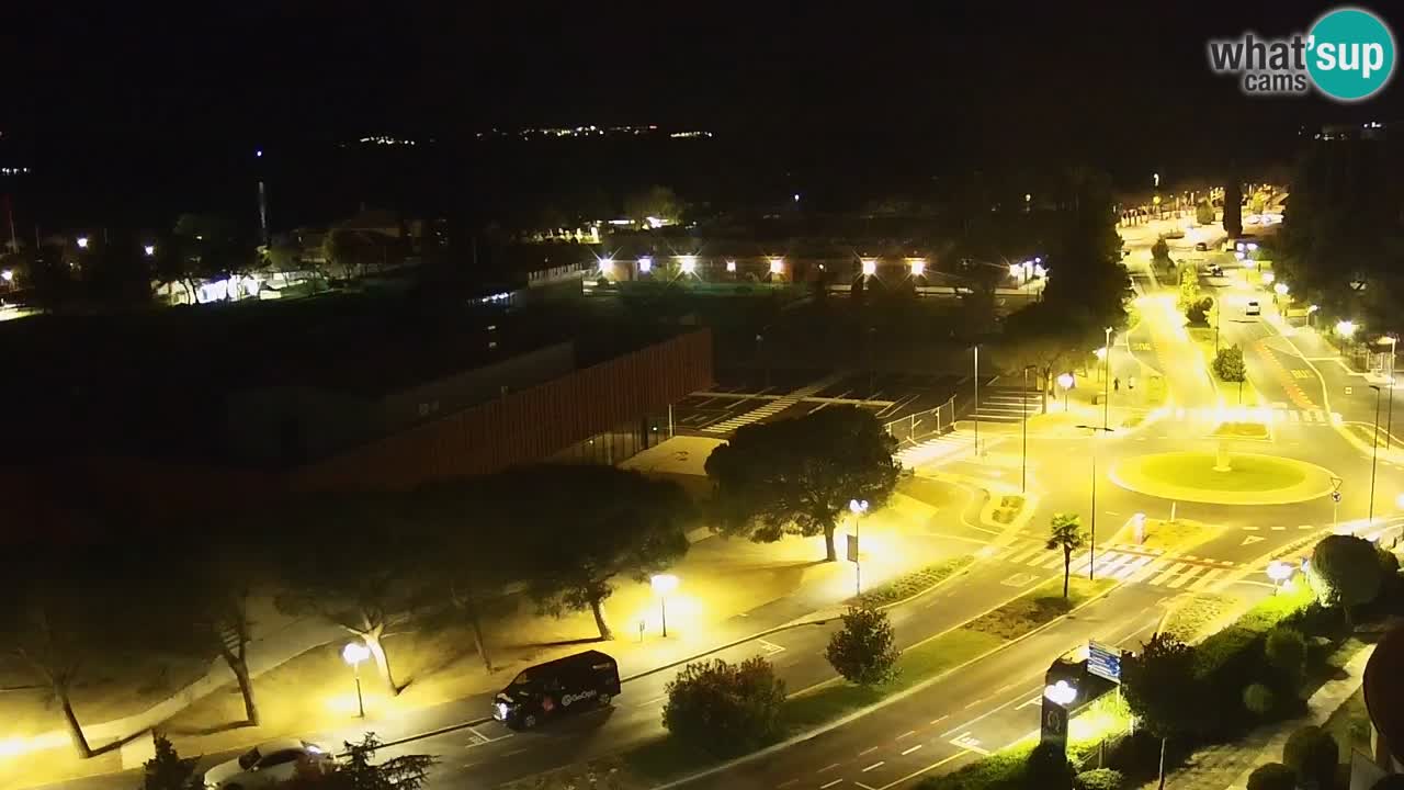 Portorož Live Webcam – view of the marina and tennis courts