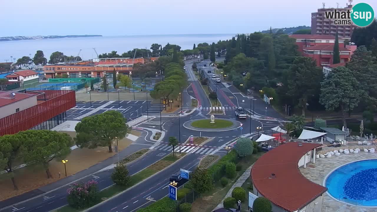 Marina di Portorose e il golfo di Piran