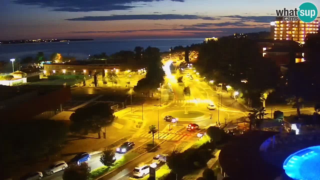 Portorose Live Webcam – vista sulla marina e i campi da tennis