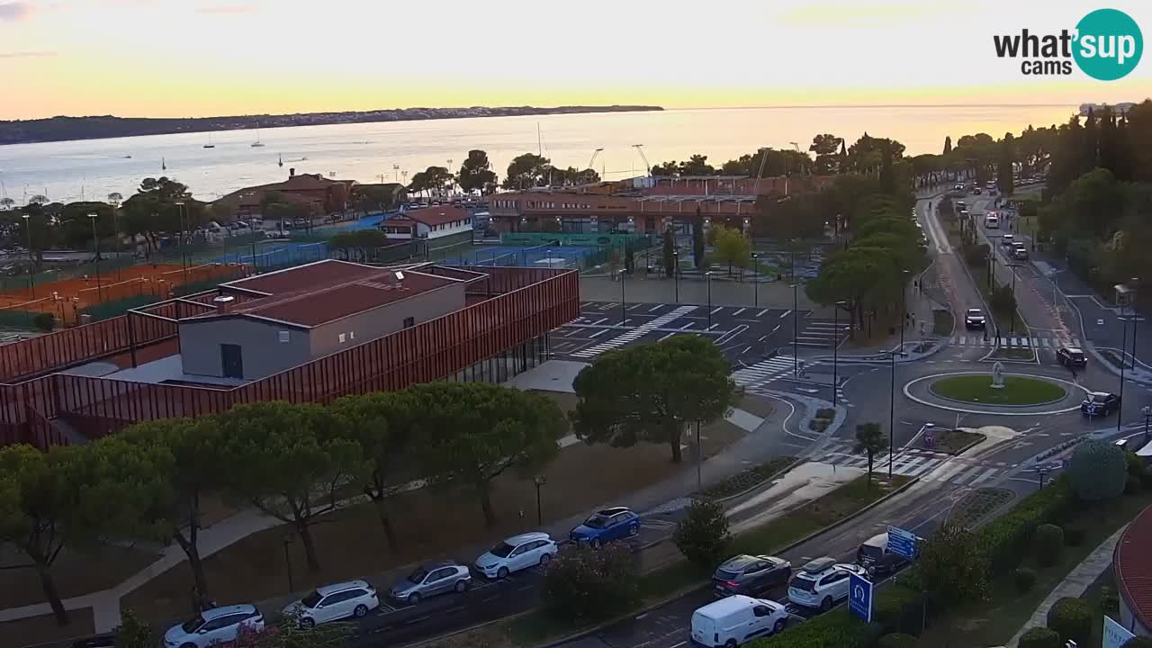 Marina di Portorose e il golfo di Piran