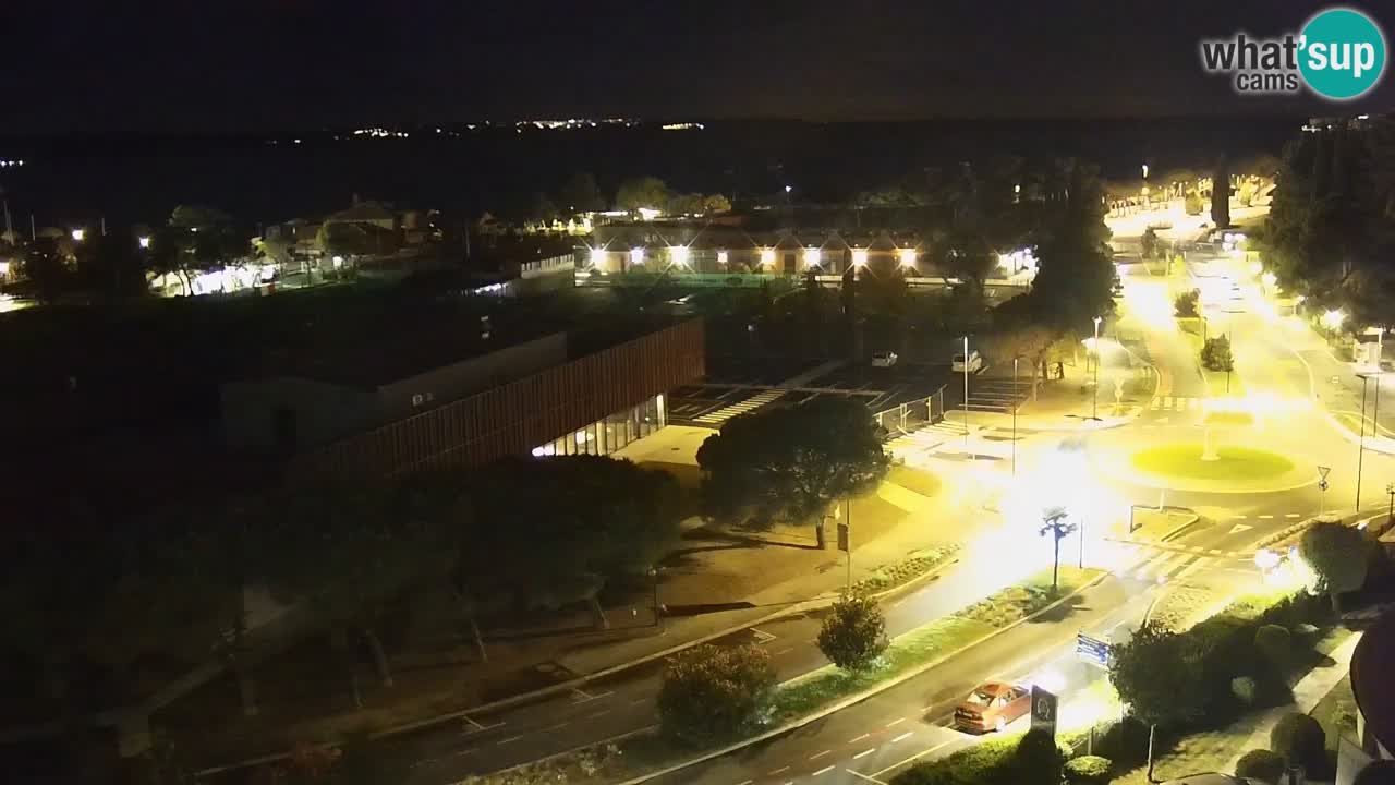 Portorož spletna kamera – pogled na marino in teniška igrišča