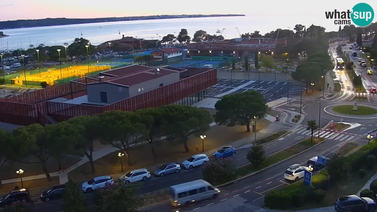 Portorose Live Webcam – vista sulla marina e i campi da tennis
