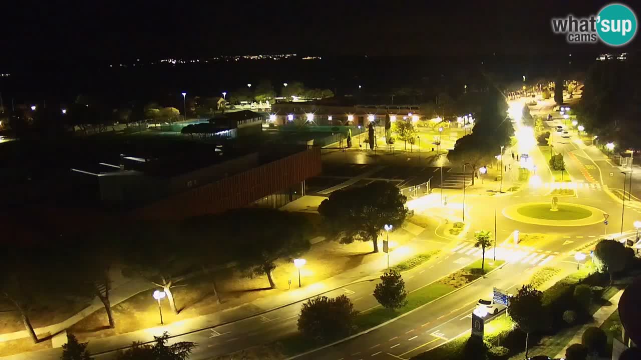 Portorož web kamera – pogled na marinu i teniške terene