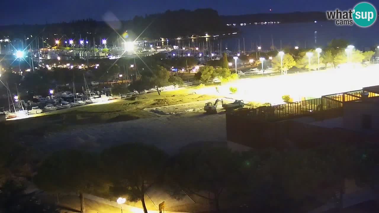 Portorož spletna kamera – pogled na marino in teniška igrišča