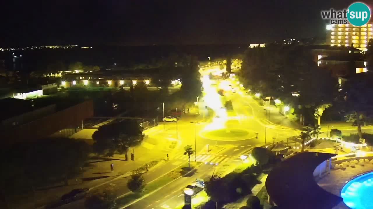 Portorož spletna kamera – pogled na marino in teniška igrišča