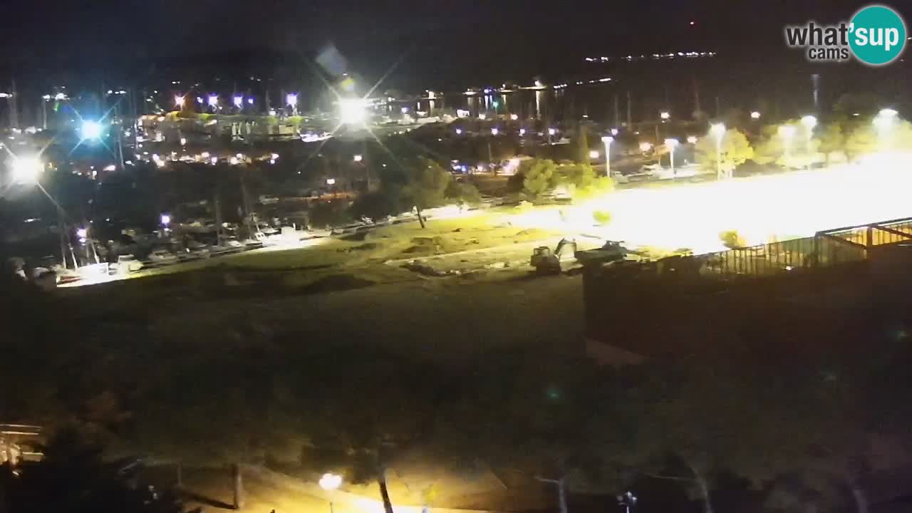 Portorož Live Webcam – view of the marina and tennis courts
