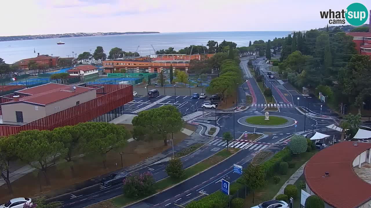 Marina di Portorose e il golfo di Piran