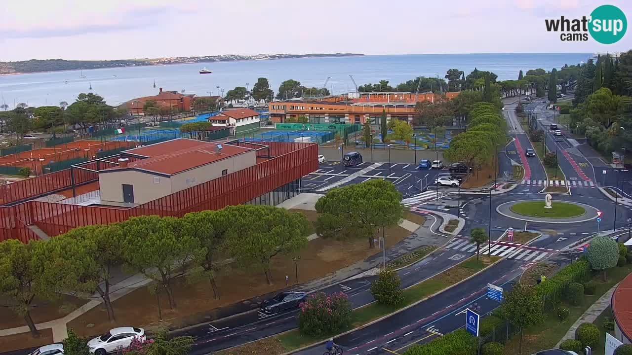 Marina di Portorose e il golfo di Piran