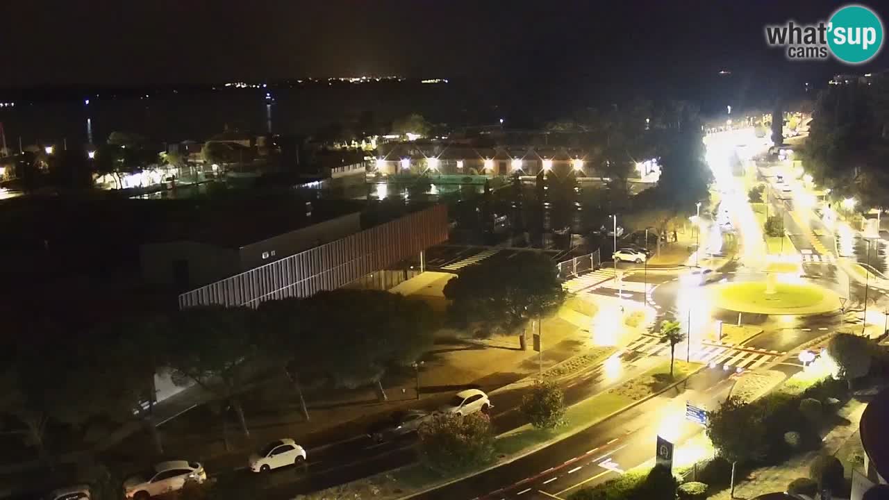 Portorose Live Webcam – vista sulla marina e i campi da tennis