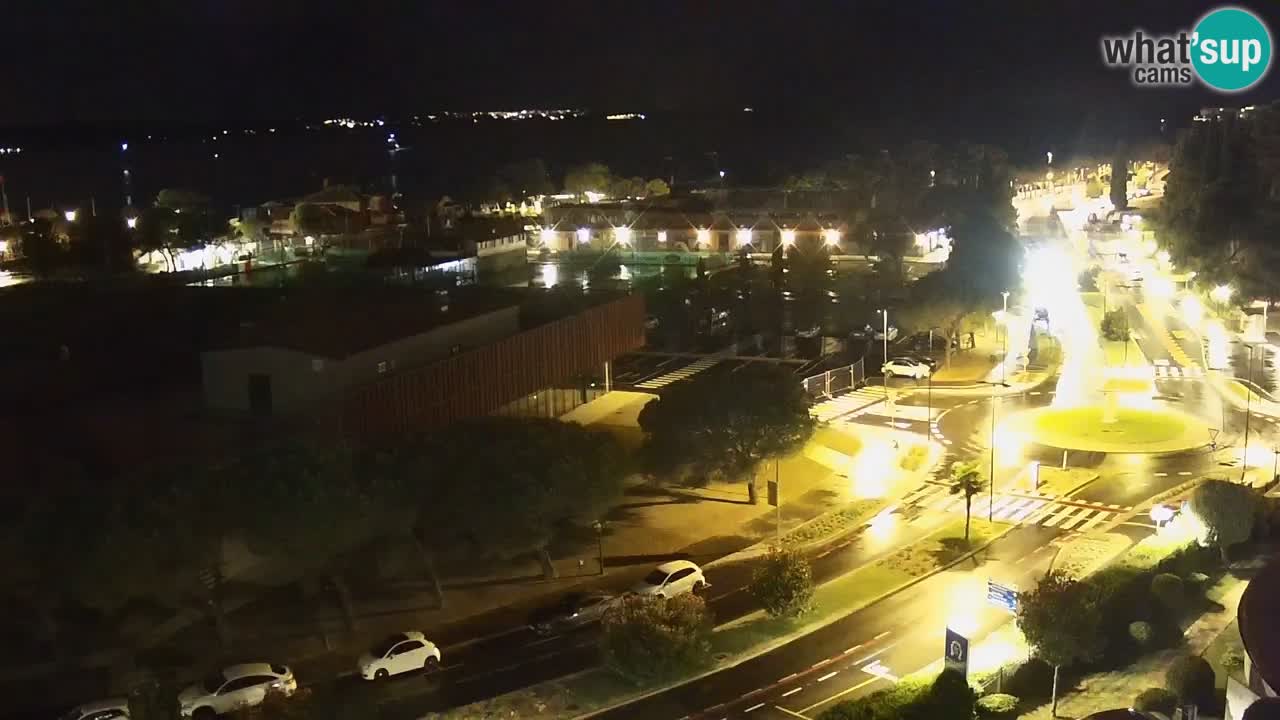 Portorož Live Webcam – view of the marina and tennis courts