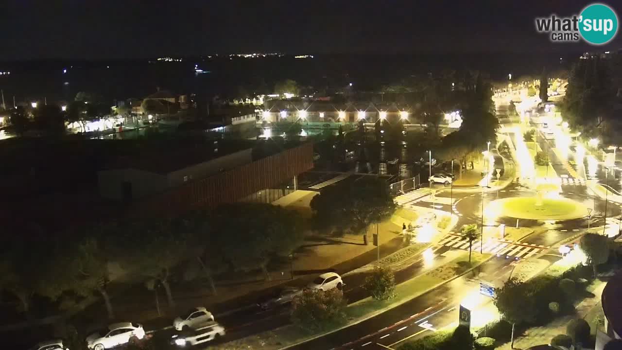 Portorož Live Webcam – view of the marina and tennis courts