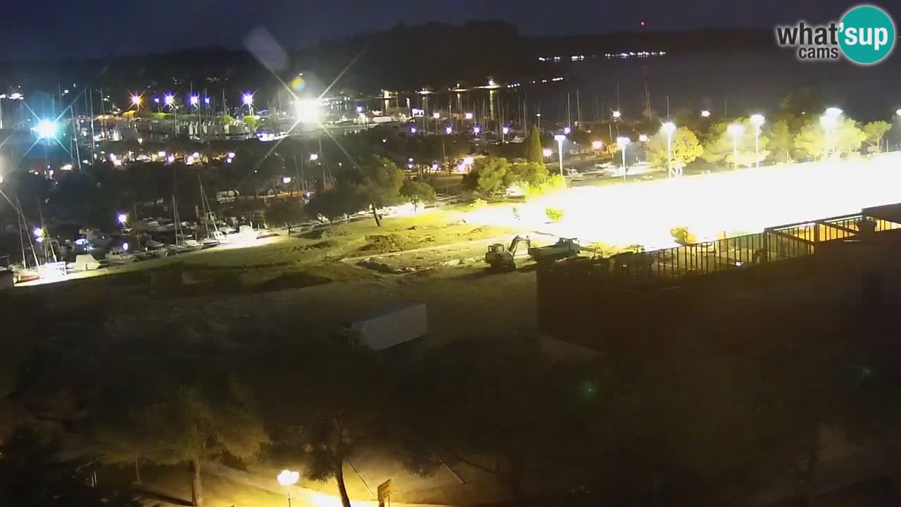 Portorož Live Webcam – view of the marina and tennis courts