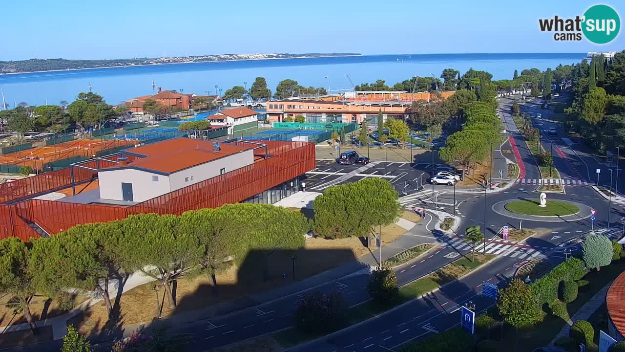 Portorose Live Webcam – vista sulla marina e i campi da tennis