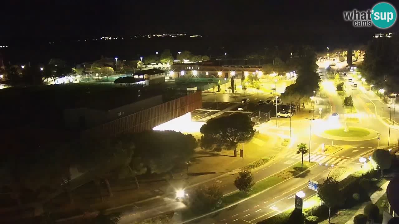 Portorož web kamera – pogled na marinu i teniške terene