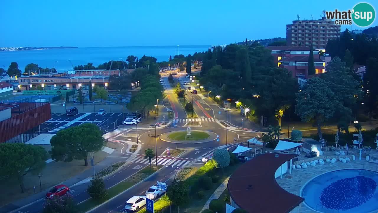 Portorož Live Webcam – view of the marina and tennis courts