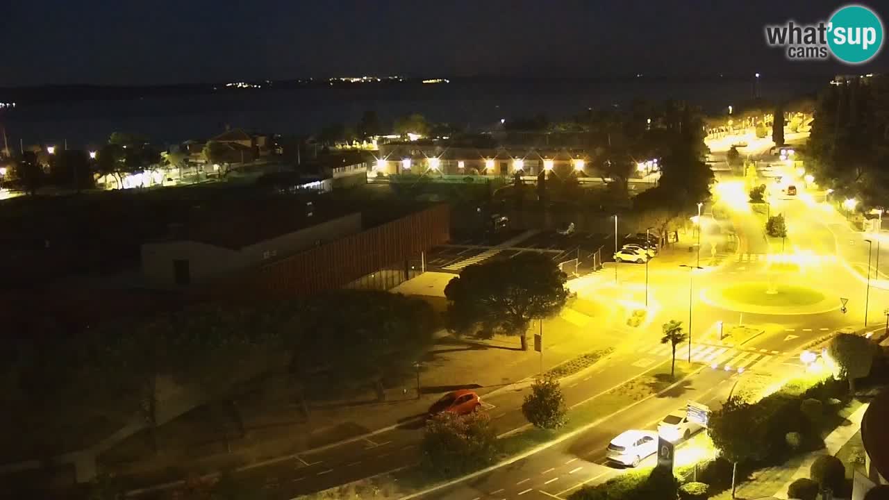 Portorož Live Webcam – view of the marina and tennis courts