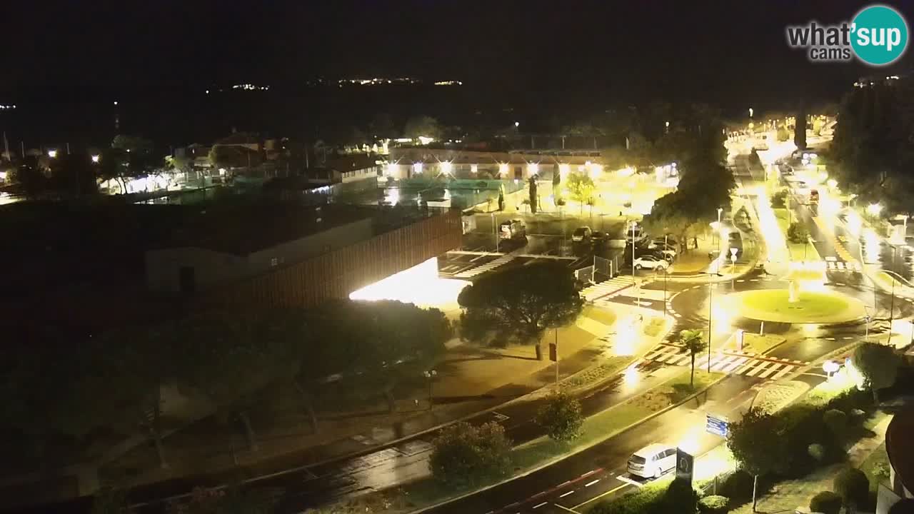 Portorož Live Webcam – vue sur la marina et les courts de tennis