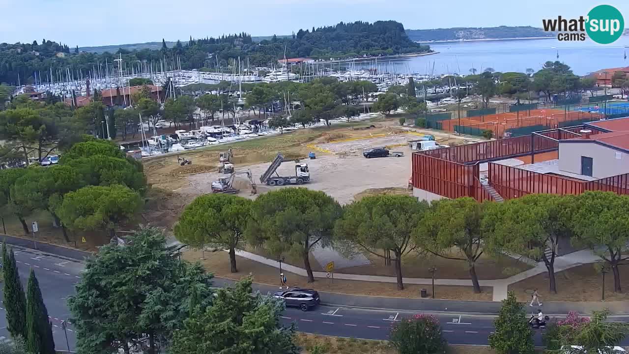 Marina di Portorose e il golfo di Piran