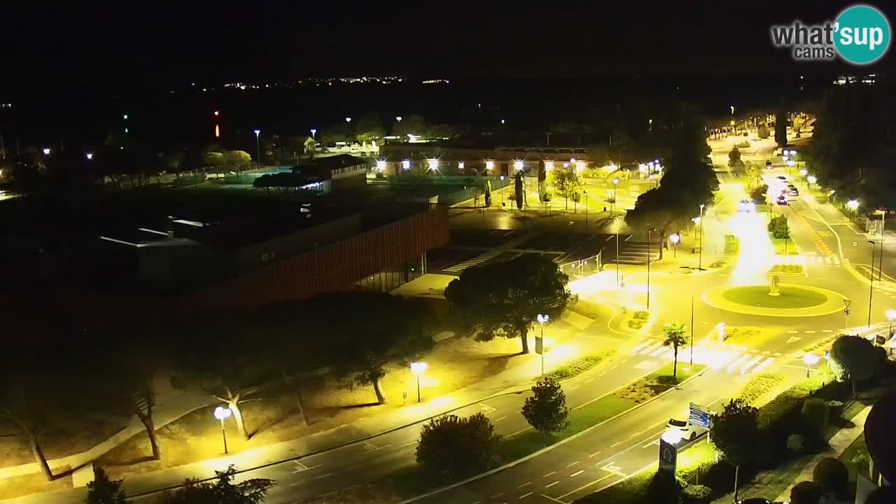 Portorož Live Webcam – view of the marina and tennis courts