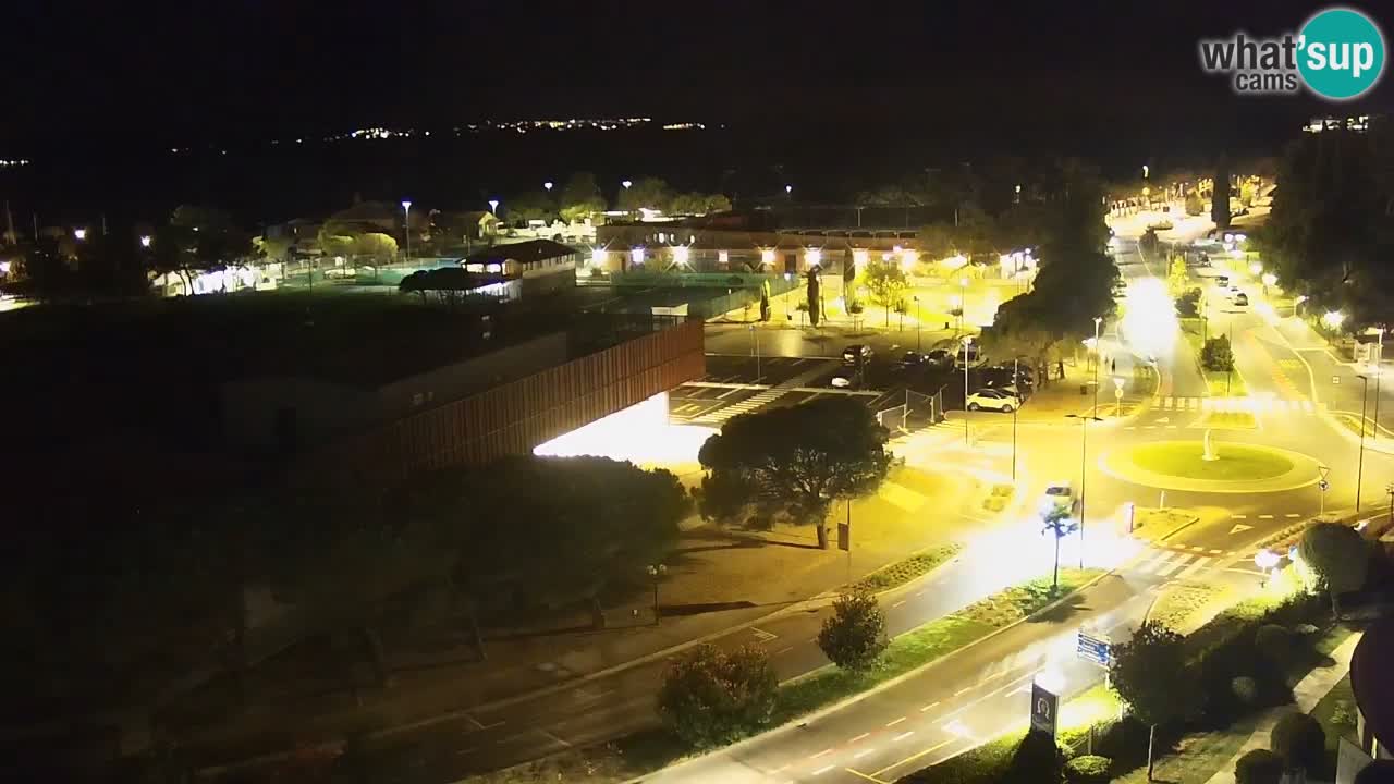 Portorož camera en vivo – vista del puerto deportivo y las canchas de tenis