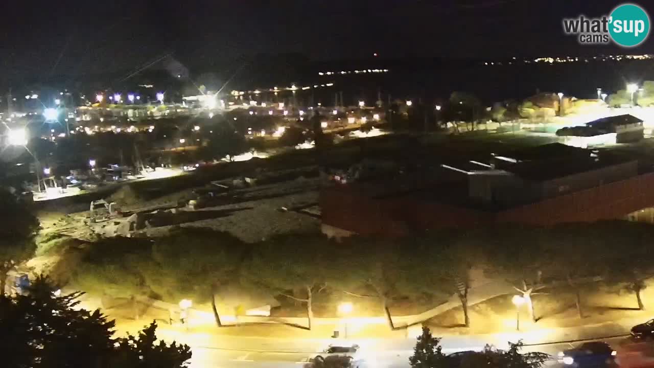 Portorož spletna kamera – pogled na marino in teniška igrišča
