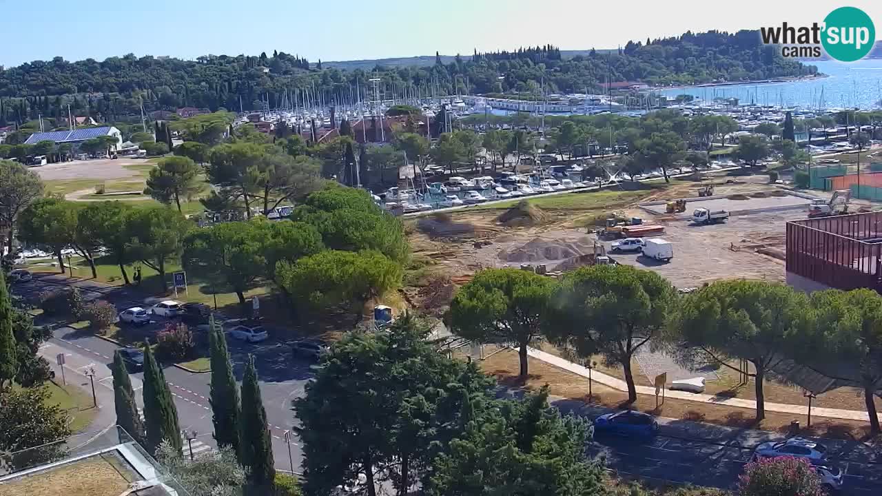 Portorož spletna kamera – pogled na marino in teniška igrišča
