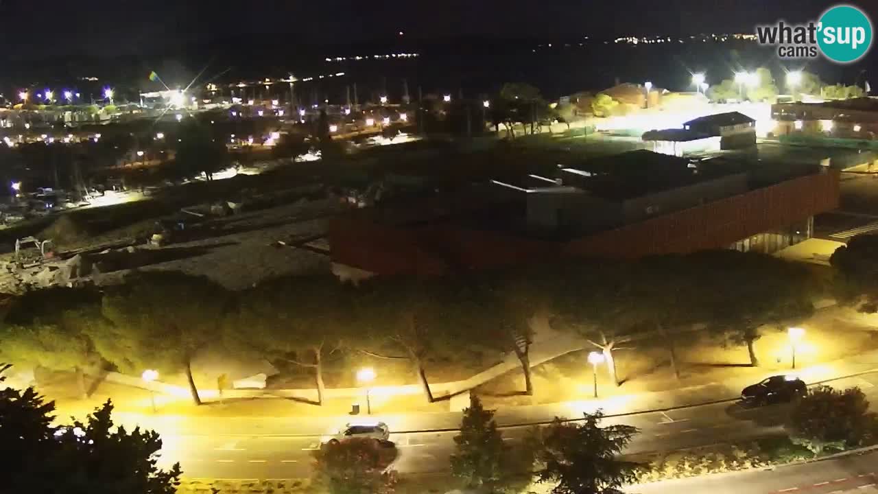 Marina di Portorose e il golfo di Piran