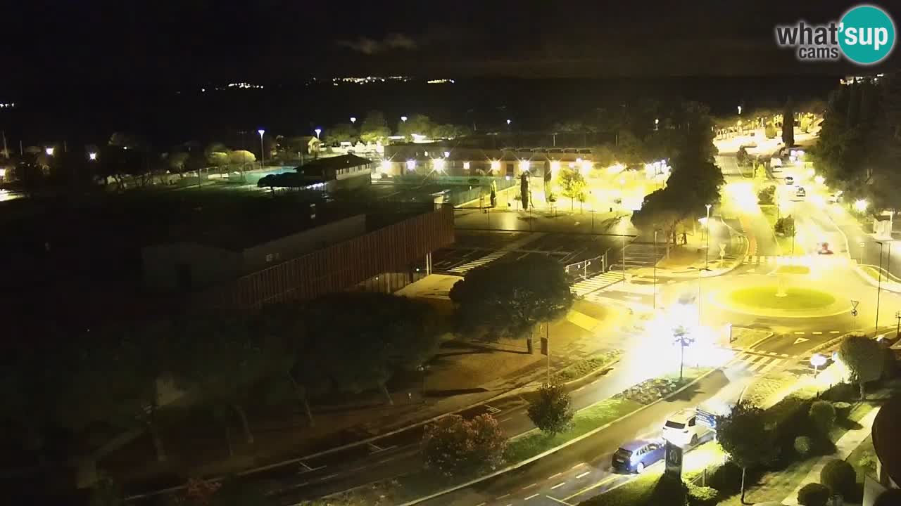 Portorož spletna kamera – pogled na marino in teniška igrišča
