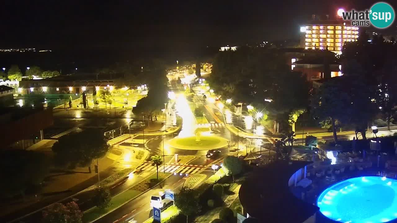 Portorož Live Webcam – view of the marina and tennis courts