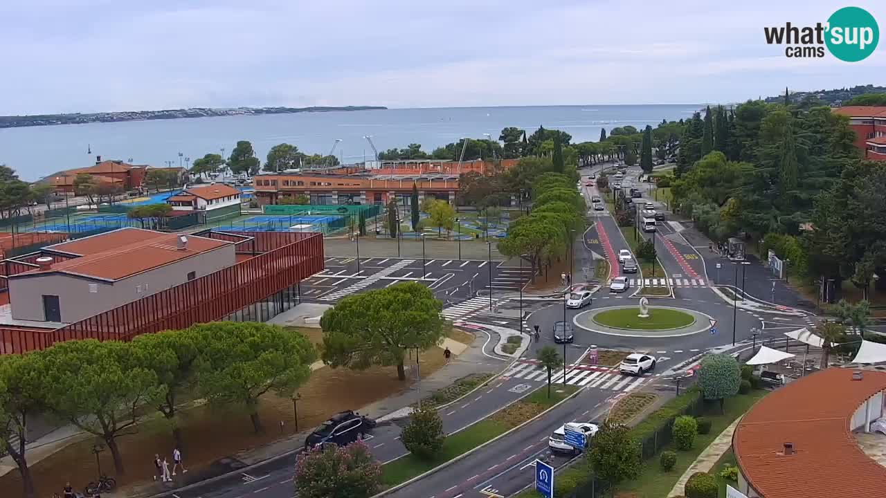 Marina di Portorose e il golfo di Piran