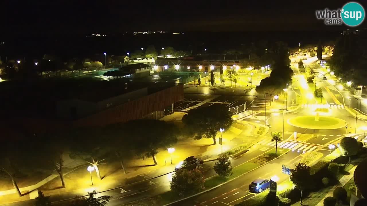 Portorož spletna kamera – pogled na marino in teniška igrišča